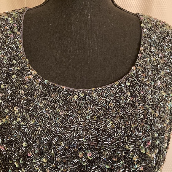 Vintage Vie by Victoria Boyd Beaded Formal Dress with Jacket -Size 14 - Picture 3 of 16